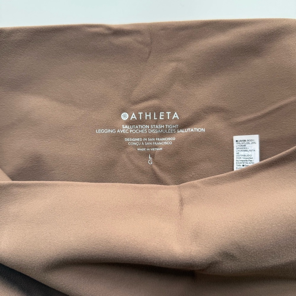 Athleta Salutation Stash Tight Size Large - Picture 5 of 8